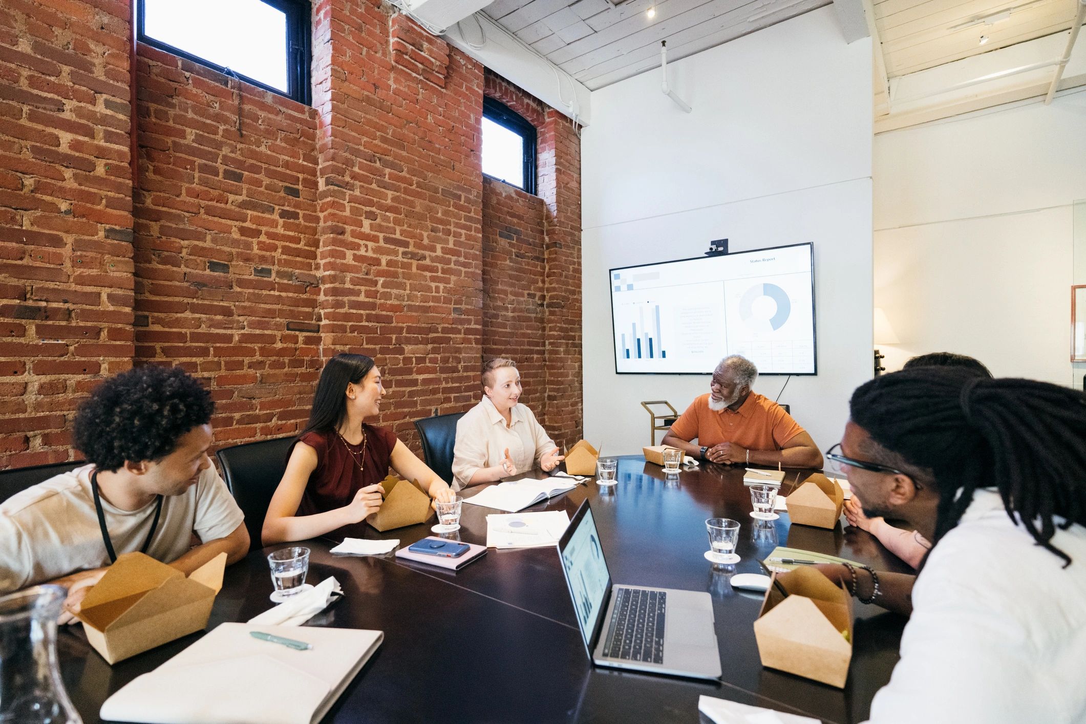 Business team meeting in a professional office