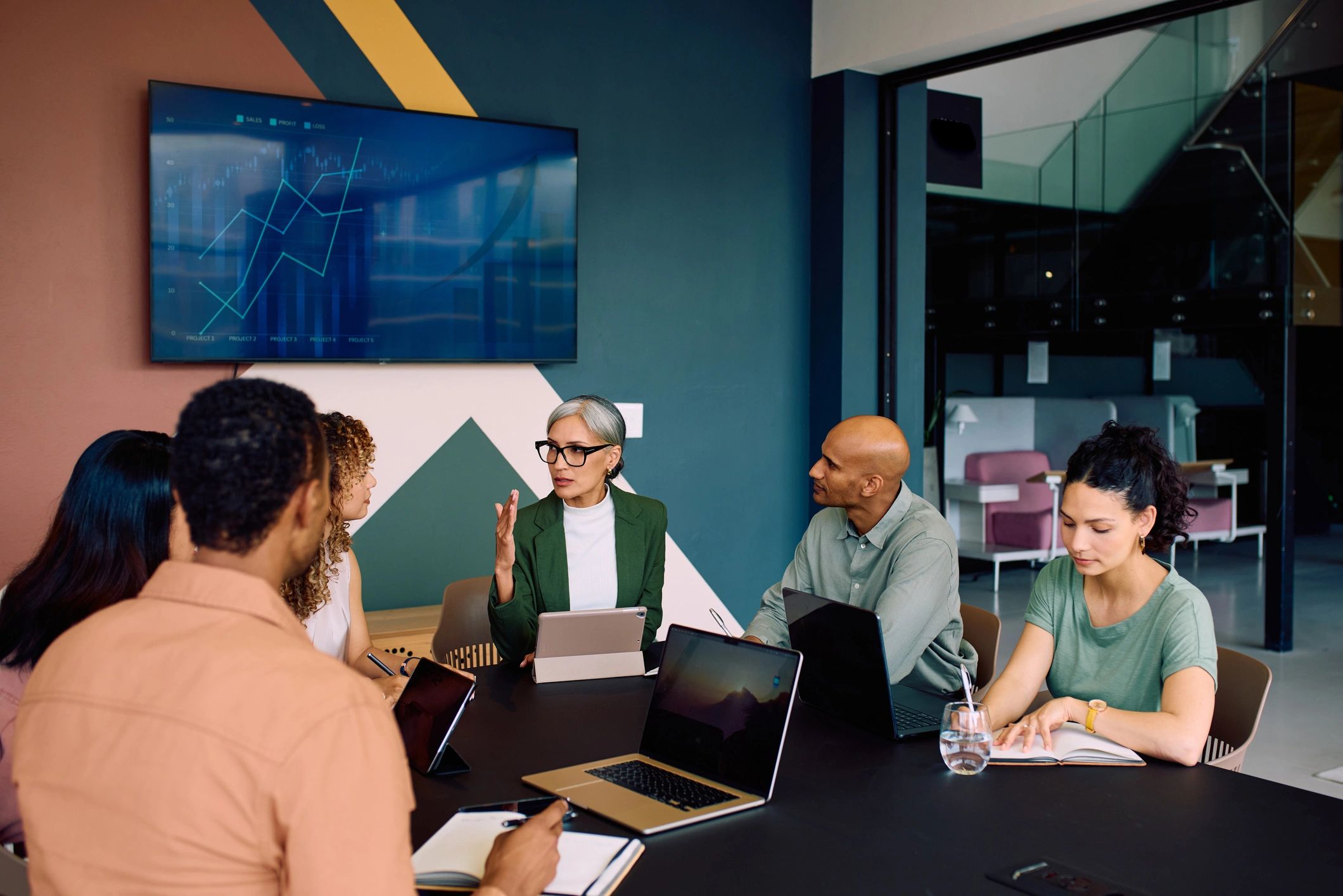Business team meeting in a professional office