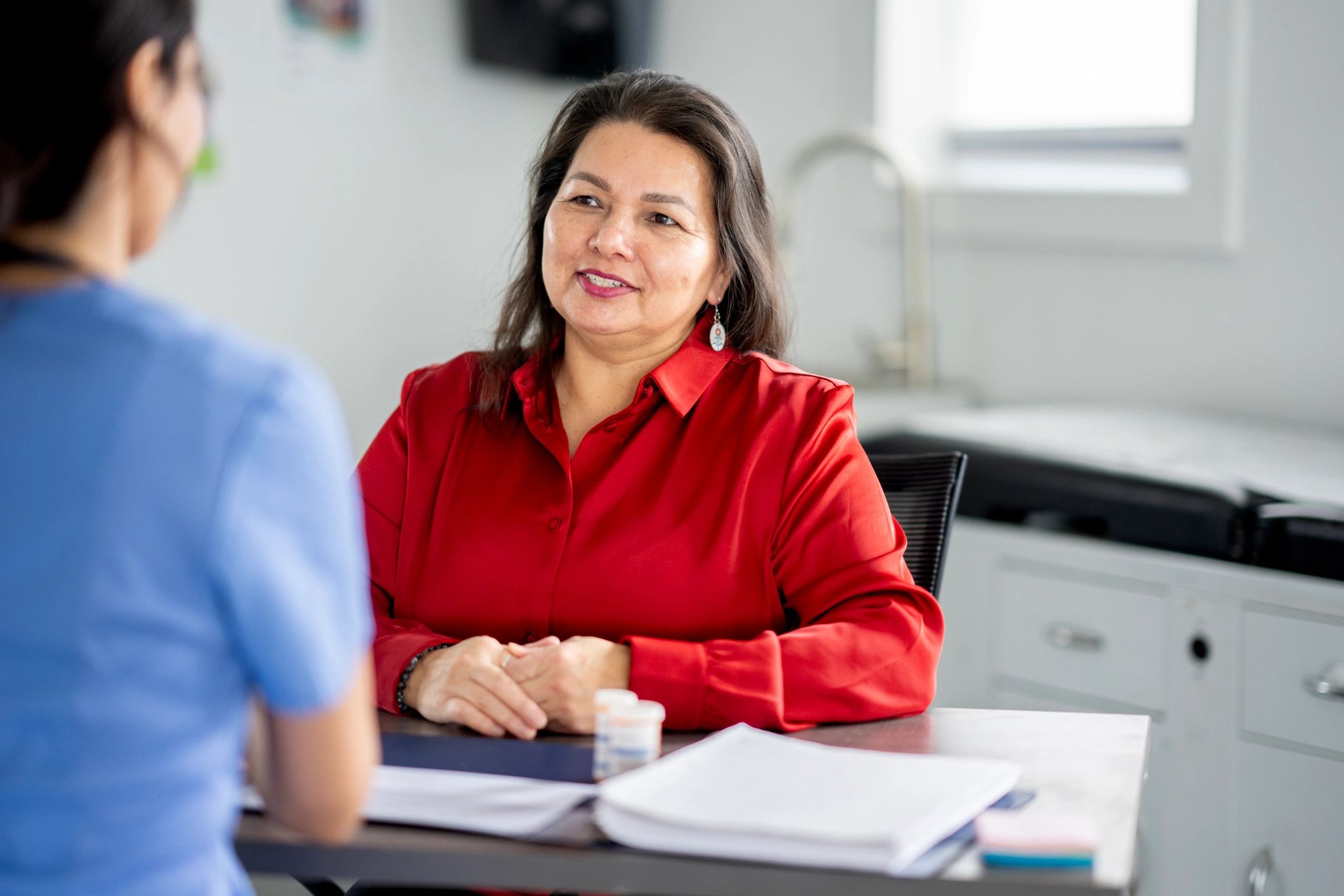 Professional consultation between two people